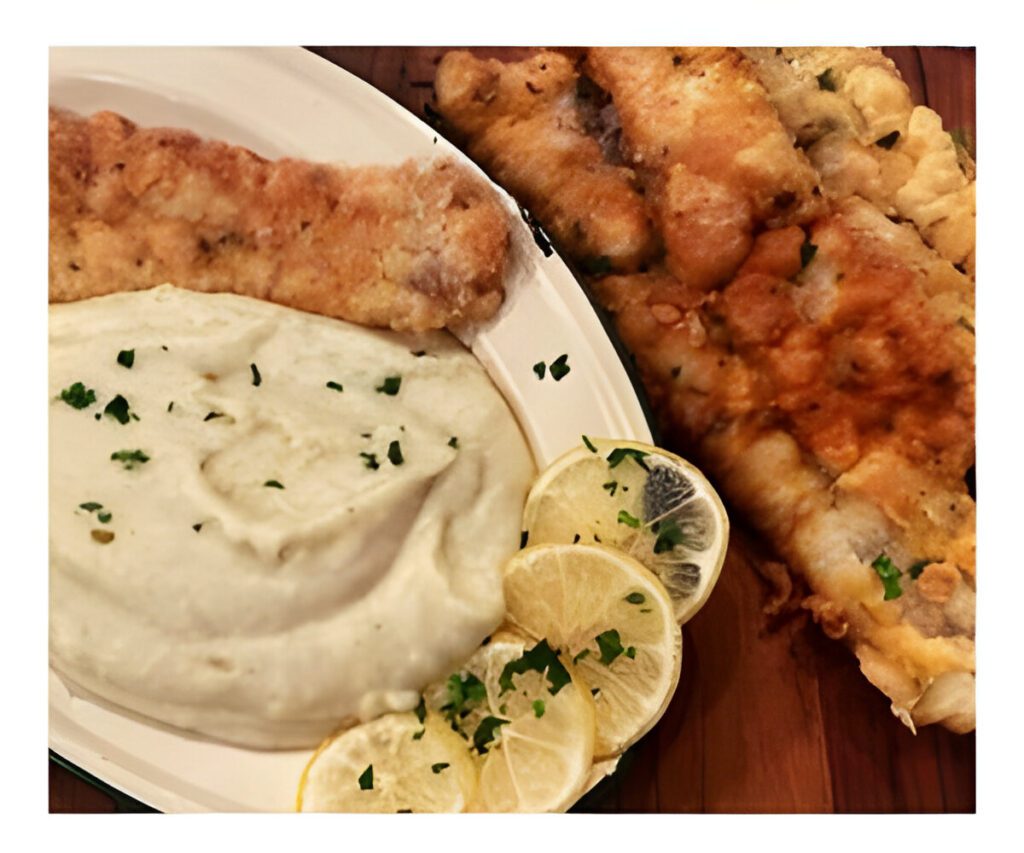 marineras de merluza con pure