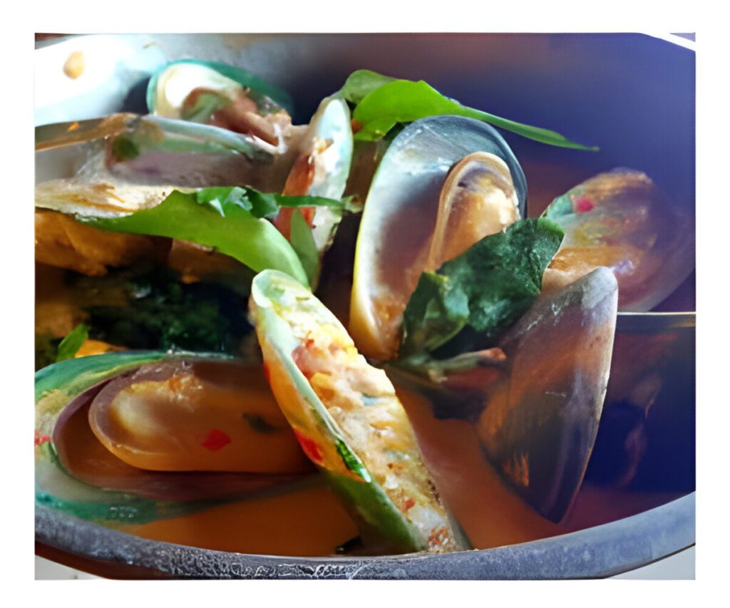 mejillones al curry de coco