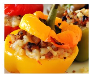 pimientos asados rellenos