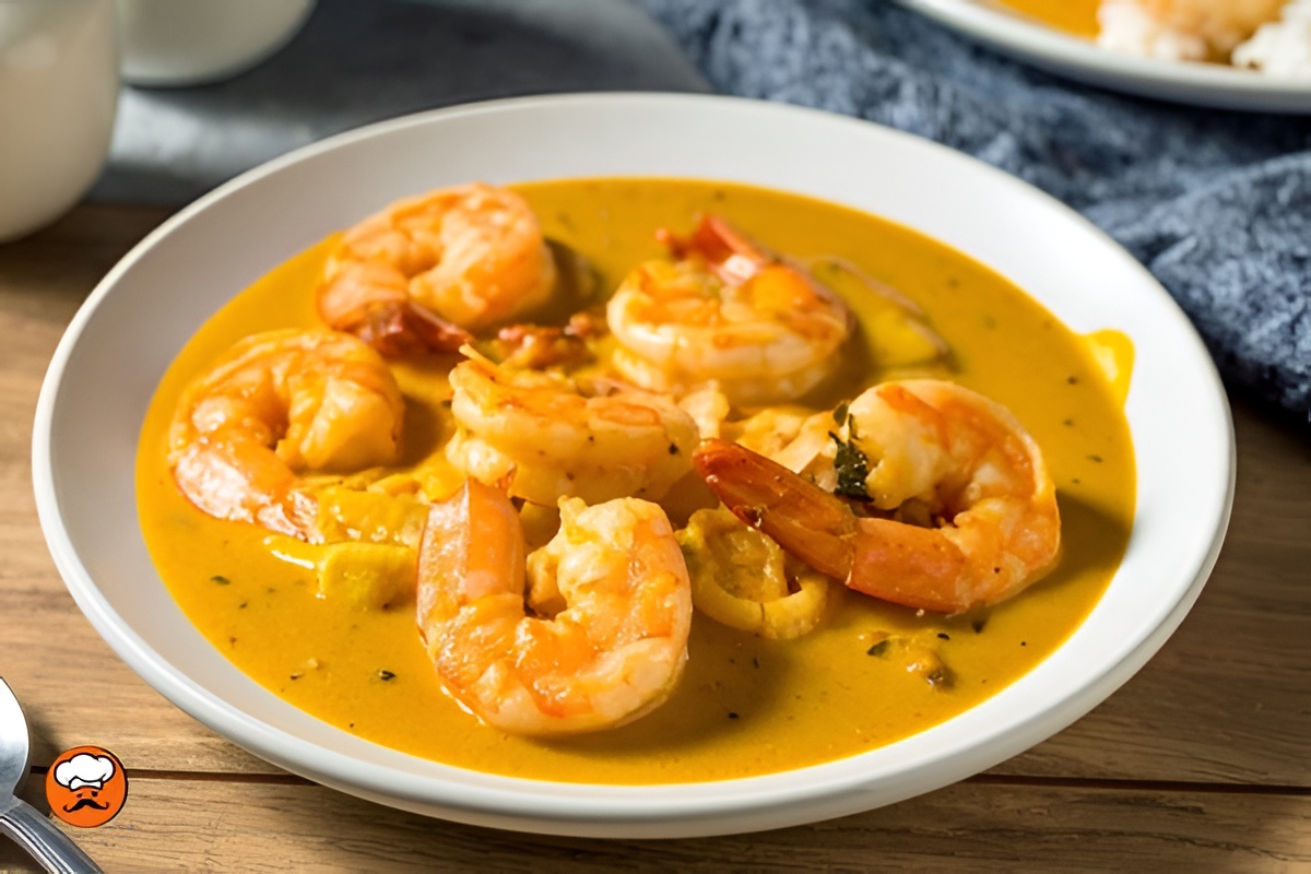 moqueca bahiana con camarones en salsa de coco