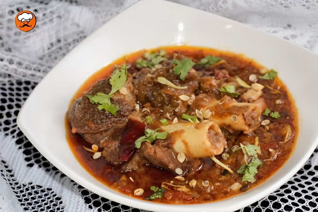 Estofado de cordero con papas zanahoria y salsa espesa