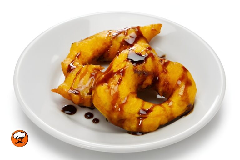 Picarones donas peruanas de calabaza y camote con miel