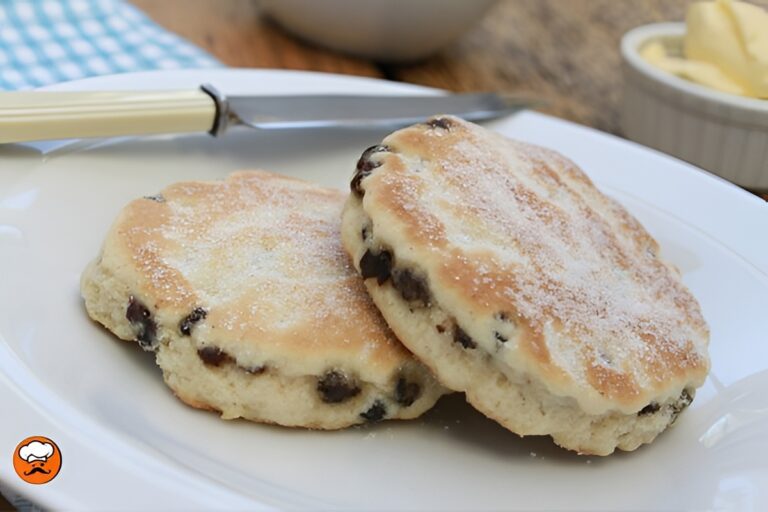 Torta galesa casera con frutas secas y nueces